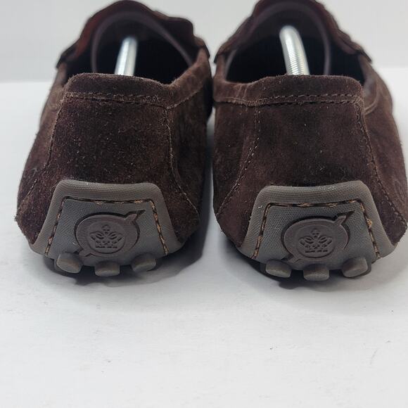 Born Kasa 11M Brown Suede Loafer Slip On Moccasins Rubber Sole Comfort Casual - Picture 7 of 12